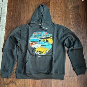New- Homme + Hemme - Hot Rod Hoodie Black